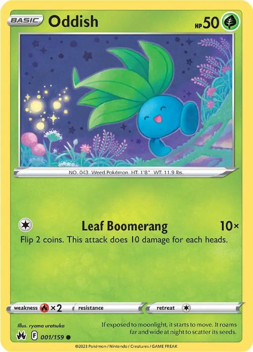 Oddish (001/159) [Sword & Shield: Crown Zenith] - Pokemon Single