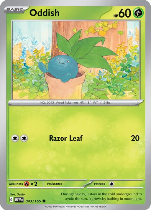 Oddish (043/165) [Scarlet & Violet 151] - Pokemon Single