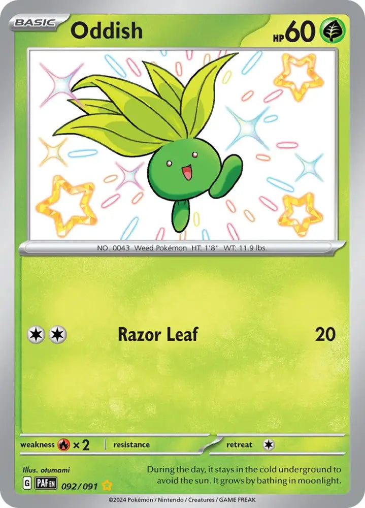 Oddish (092/091) [Scarlet & Violet: Paldean Fates] - Pokemon Single