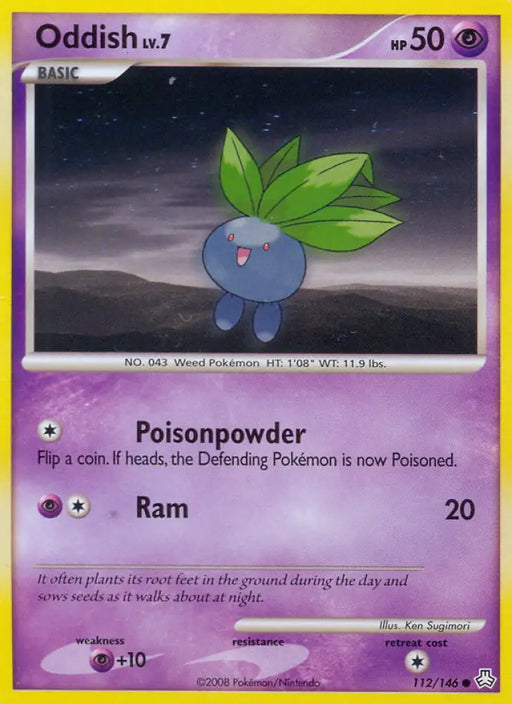 Oddish (112/146) [Diamond & Pearl: Legends Awakened] - Pokemon Single