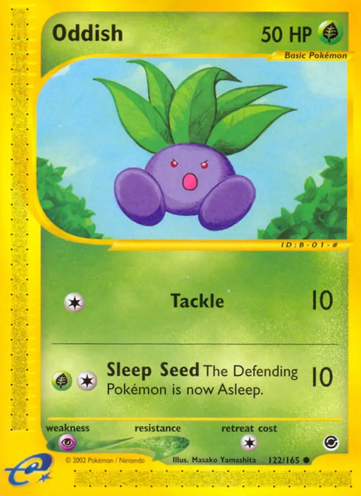 Oddish (122/165) [Expedition: Base Set] - Pokemon Single