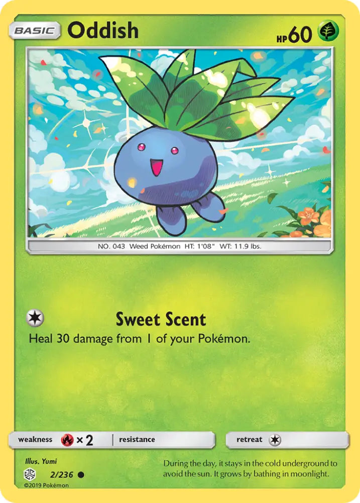 Oddish (2/236) [Sun & Moon: Cosmic Eclipse] - Pokemon Single
