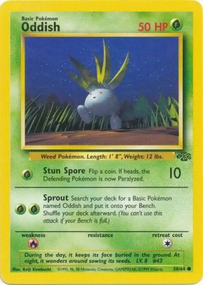 Oddish (58/64) [Jungle Unlimited] - Pokemon Single