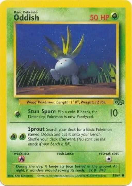 Oddish (58/64) [Jungle Unlimited] - Pokemon Single