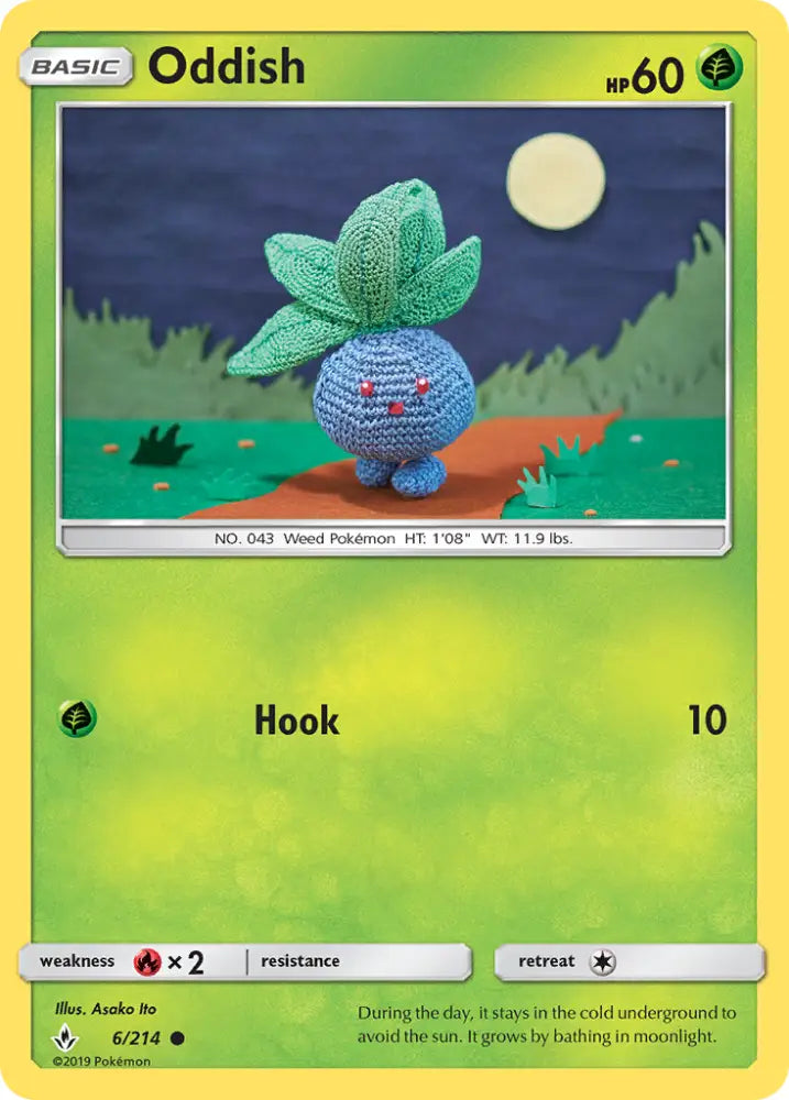 Oddish (6/214) [Sun & Moon: Unbroken Bonds] - Pokemon Single