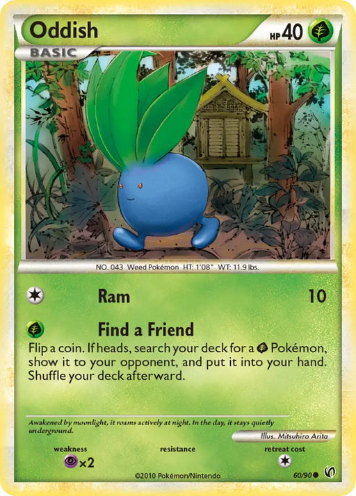 Oddish (60/90) [HeartGold & SoulSilver: Undaunted] - Pokemon Single