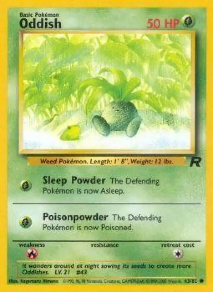 Oddish (63/82) [Team Rocket Unlimited] - Pokemon Single