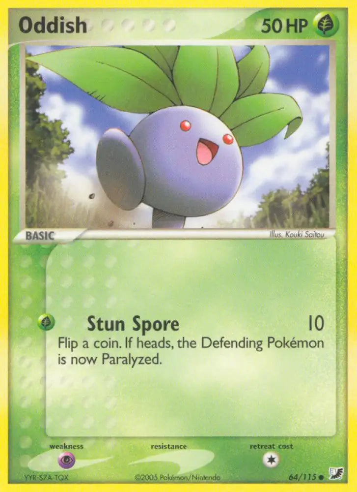 Oddish (64/115) [EX: Unseen Forces] - Pokemon Single