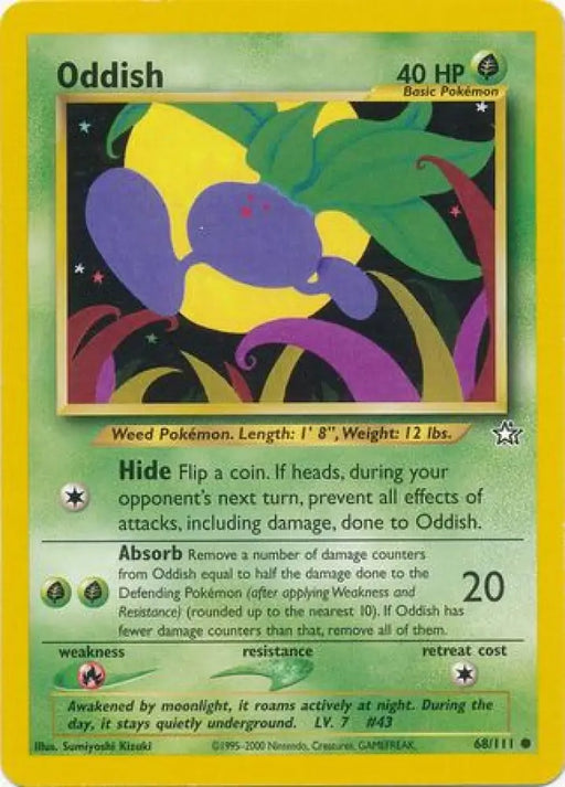 Oddish (68/111) [Neo Genesis Unlimited] - Pokemon Single