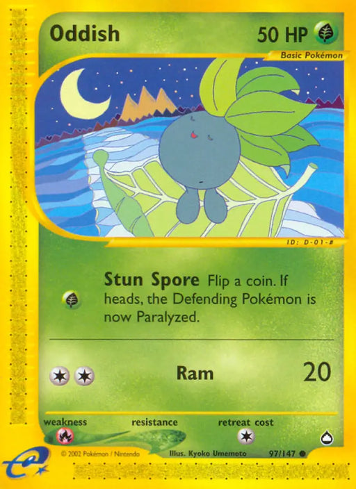 Oddish (97/147) [Aquapolis] - Pokemon Single