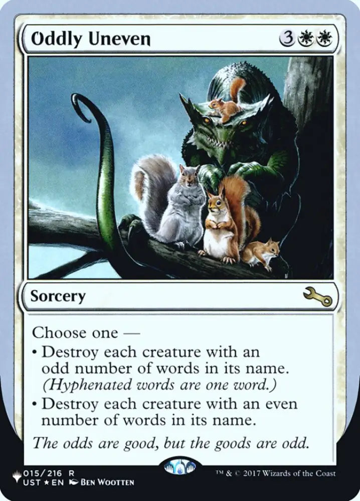 Oddly Uneven (Unfinity Foil Edition) [The List] - MTG Single
