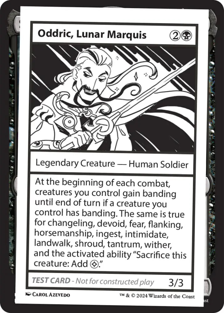 Oddric Lunar Marquis [Mystery Booster 2 Playtest Cards] - MTG Single