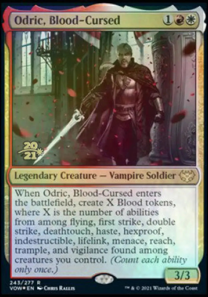 Odric Blood-Cursed [Innistrad: Crimson Vow Prerelease Promos] - MTG Single