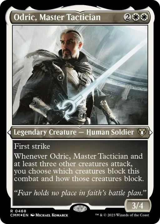 Odric Master Tactician (Foil Etched) [Commander Masters] - MTG Single