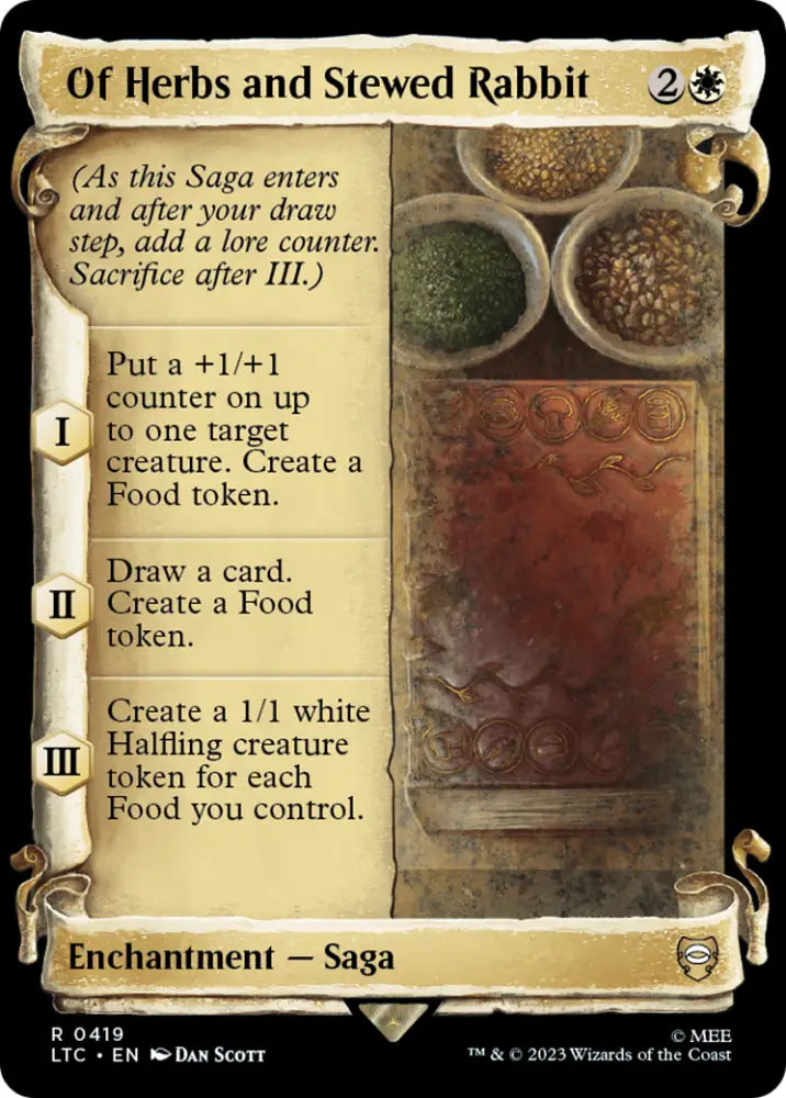 Of Herbs and Stewed Rabbit [The Lord of the Rings: Tales of Middle-Earth Commander Showcase Scrolls] - MTG Single