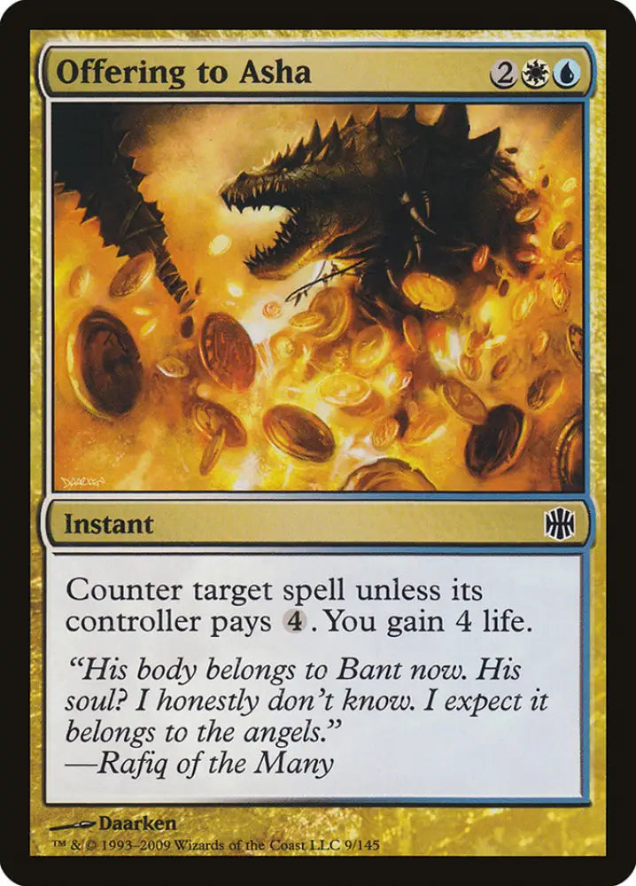 Offering to Asha [Alara Reborn] - MTG Single