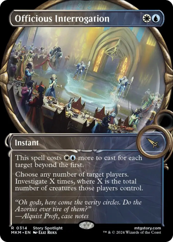 Officious Interrogation (Showcase) [Murders at Karlov Manor] - MTG Single