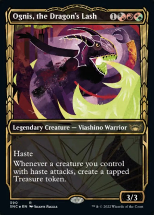 Ognis the Dragon’s Lash (Showcase Golden Age Gilded Foil) [Streets of New Capenna] - MTG Single