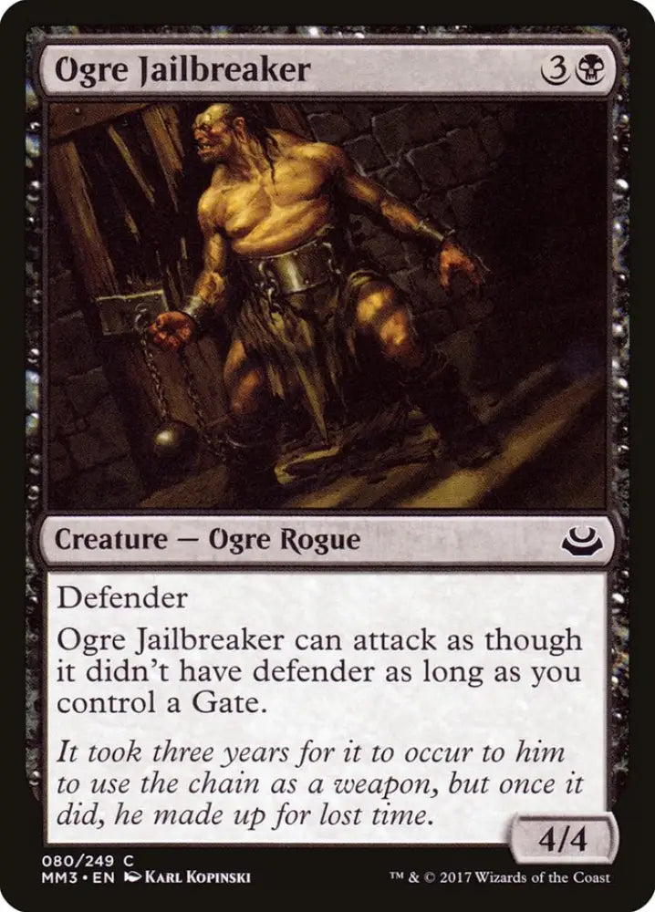 Ogre Jailbreaker [Modern Masters 2017] - MTG Single
