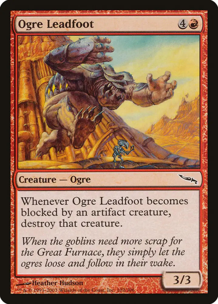 Ogre Leadfoot [Mirrodin] - MTG Single