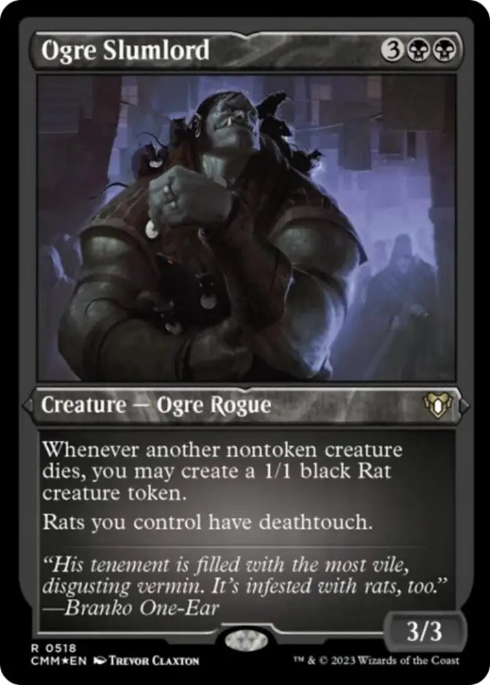 Ogre Slumlord (Foil Etched) [Commander Masters] - MTG Single