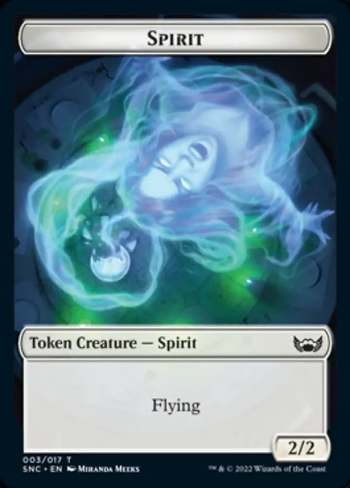 Ogre Warrior // Spirit Double-Sided Token [Streets of New Capenna Tokens] - MTG Single