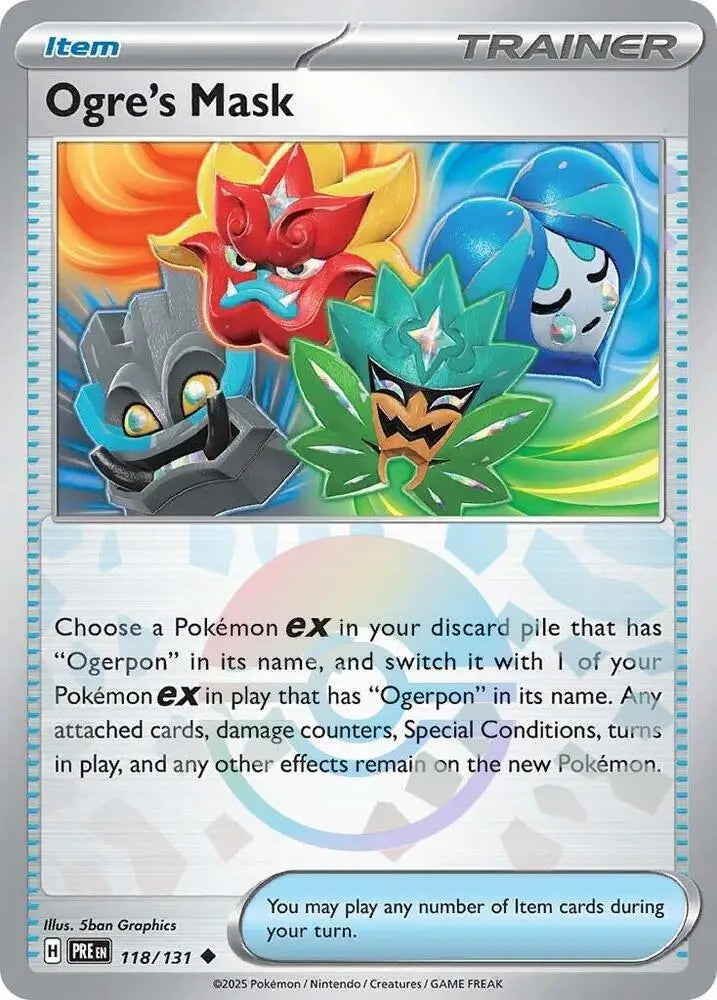 Ogre’s Mask (118/131) (Poke Ball Pattern) [Scarlet & Violet: Prismatic Evolutions] - Pokemon Single