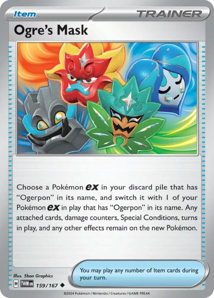 Ogre’s Mask (159/167) [Scarlet & Violet: Twilight Masquerade] - Pokemon Single