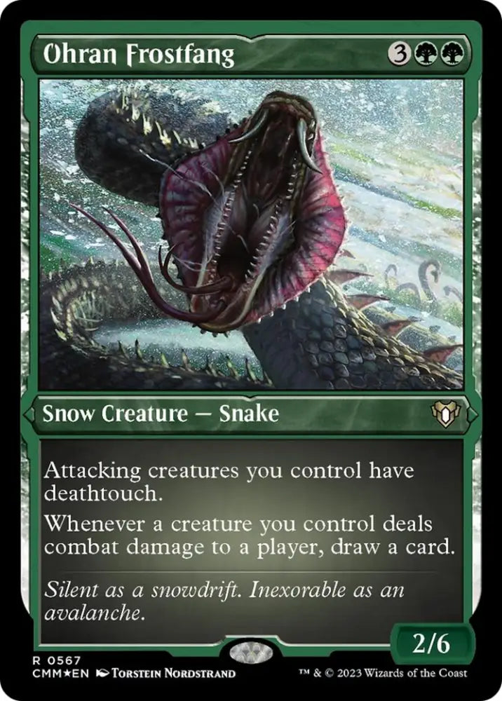 Ohran Frostfang (Foil Etched) [Commander Masters] - MTG Single