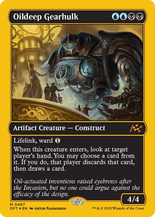 Oildeep Gearhulk (First-Place Foil) [Aetherdrift] - MTG Single