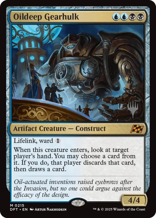 Oildeep Gearhulk (Promo Pack) [Aetherdrift Promos] - MTG Single