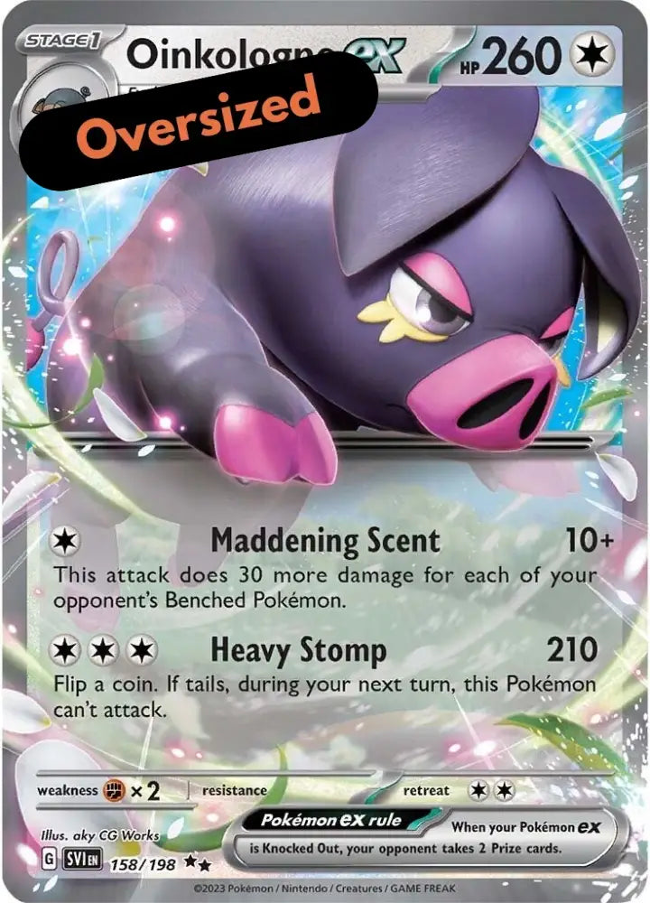 Oinkalogne ex (158/198) (Jumbo Card) [Scarlet & Violet: Base Set] - Pokemon Single
