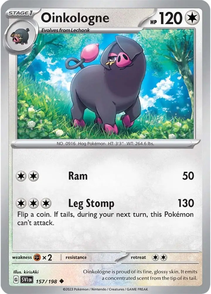 Oinkologne (157/198) [Scarlet & Violet: Base Set] - Pokemon Single