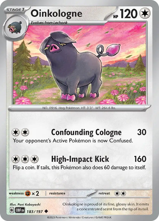 Oinkologne (183/197) [Scarlet & Violet: Obsidian Flames] - Pokemon Single