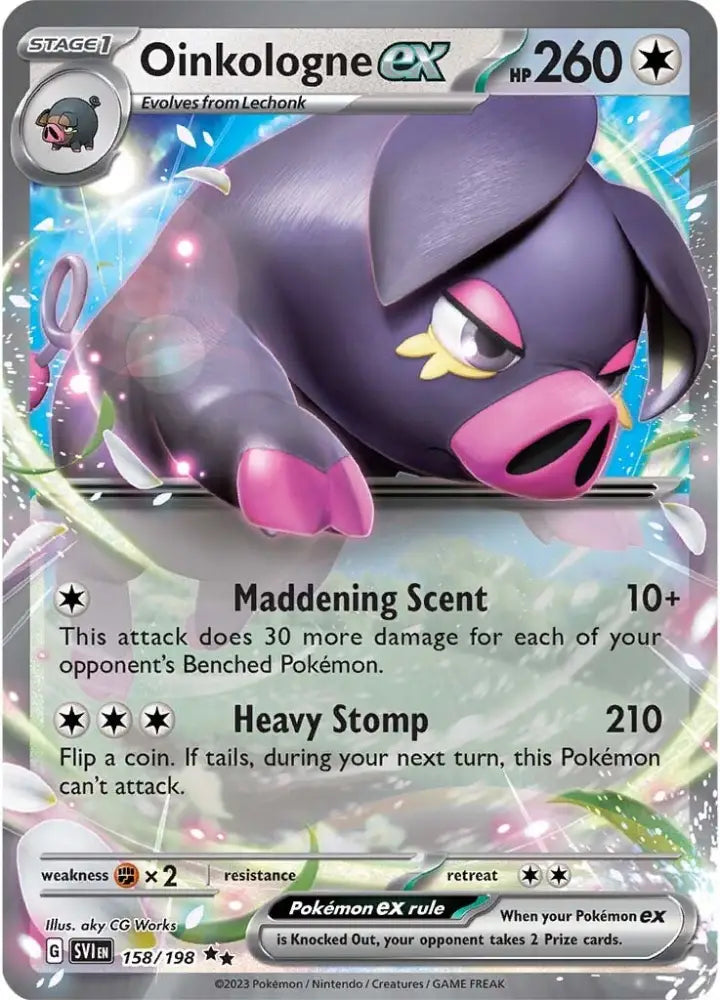 Oinkologne ex (158/198) [Scarlet & Violet: Base Set] - Pokemon Single