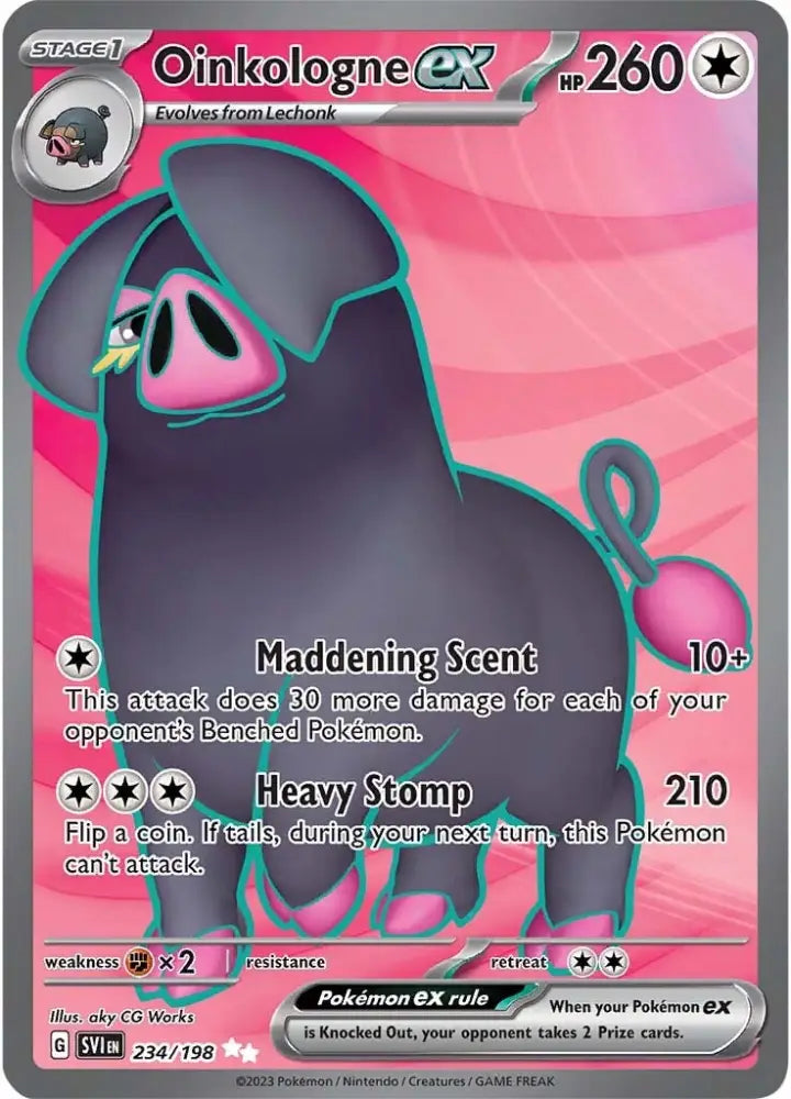 Oinkologne ex (234/198) [Scarlet & Violet: Base Set] - Pokemon Single