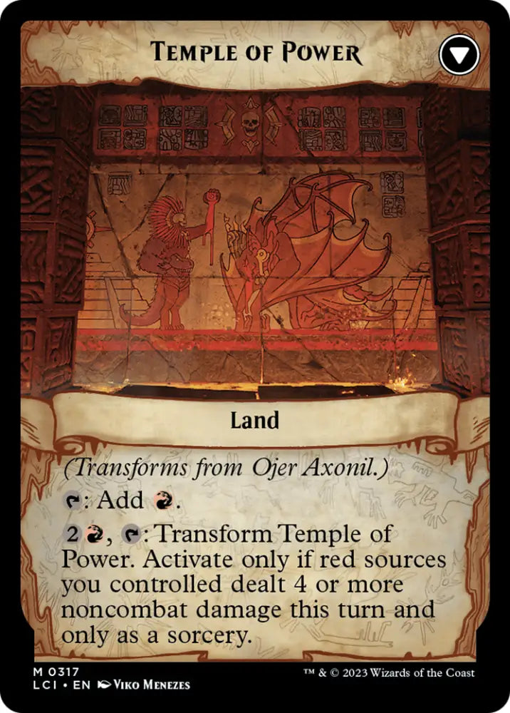 Ojer Axonil Deepest Might // Temple of Power (Showcase) [The Lost Caverns of Ixalan] - MTG Single