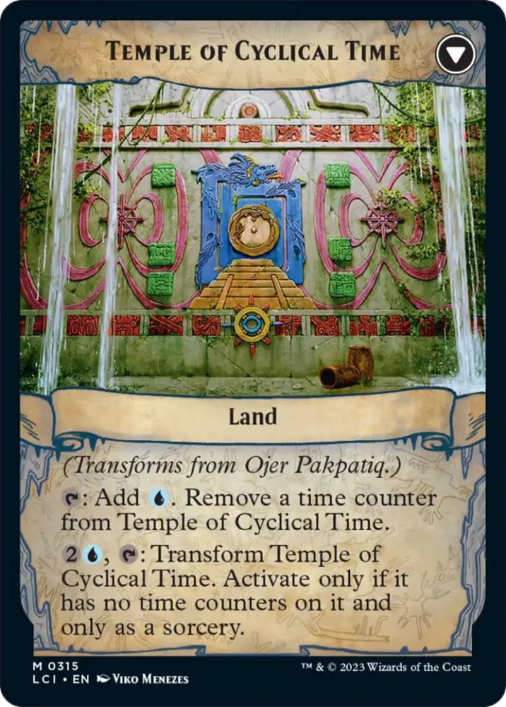 Ojer Pakpatiq Deepest Epoch // Temple of Cyclical Time (Showcase) [The Lost Caverns of Ixalan] - MTG Single