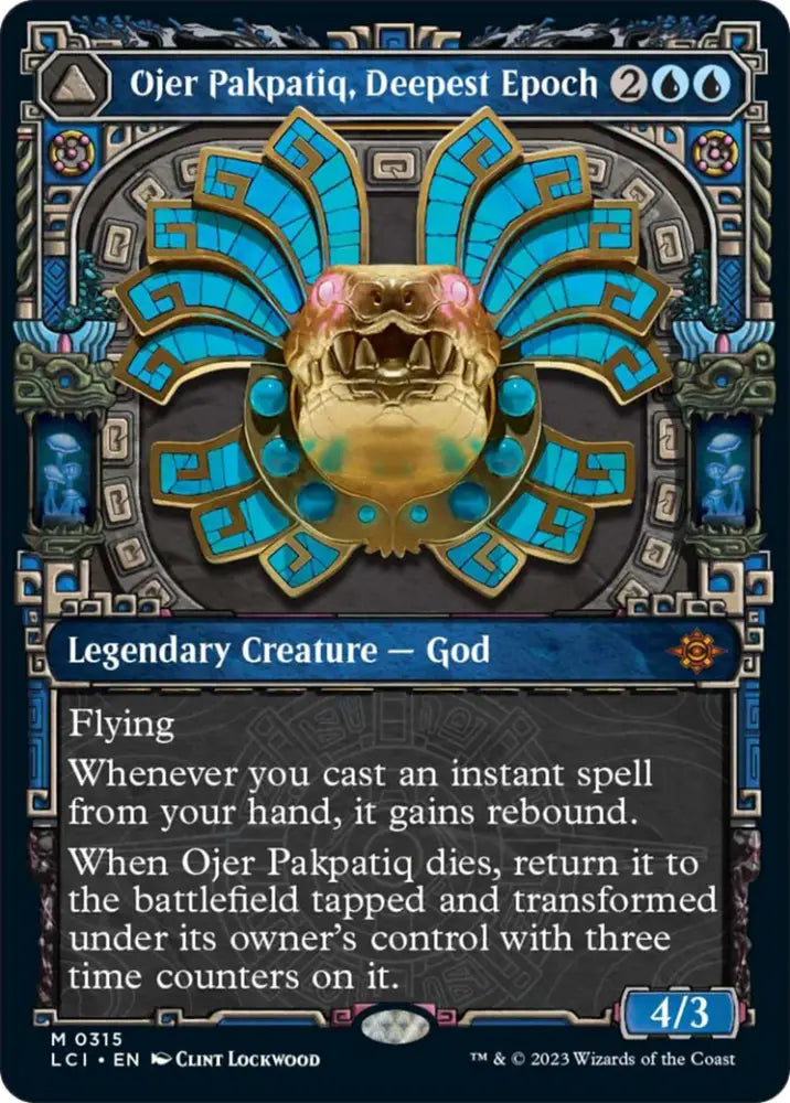 Ojer Pakpatiq Deepest Epoch // Temple of Cyclical Time (Showcase) [The Lost Caverns of Ixalan] - MTG Single
