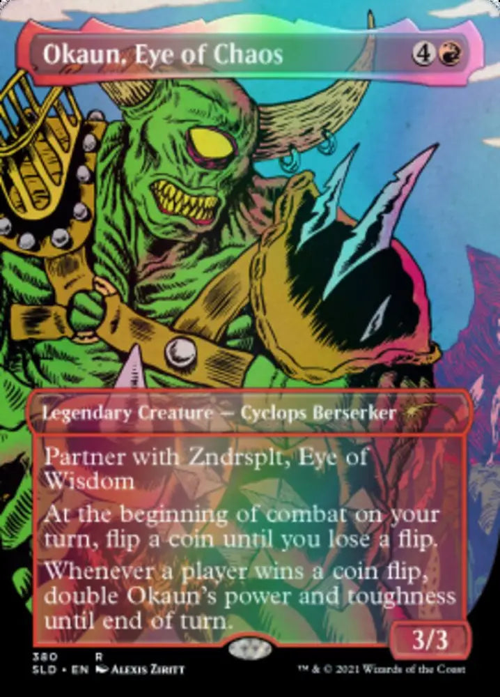 Okaun Eye of Chaos // Okaun Eye of Chaos (Borderless) [Secret Lair Drop Series] - MTG Single
