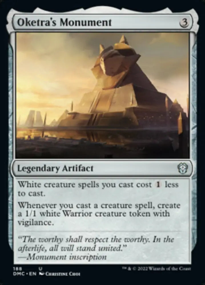Oketra’s Monument [Dominaria United Commander] - MTG Single