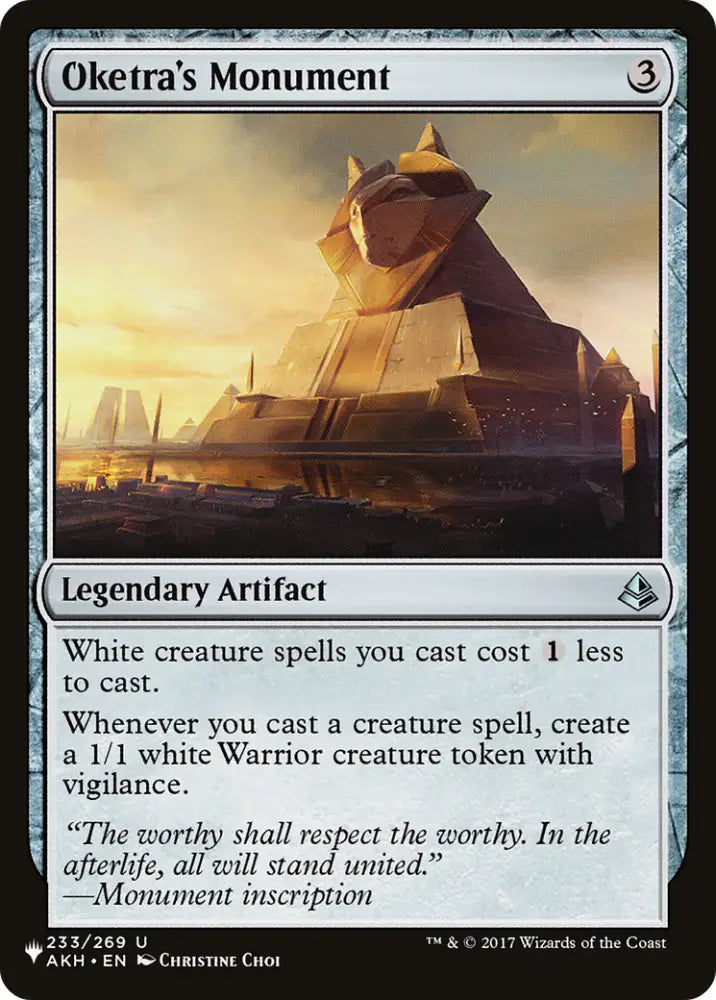 Oketra’s Monument [Secret Lair: Angels] - MTG Single