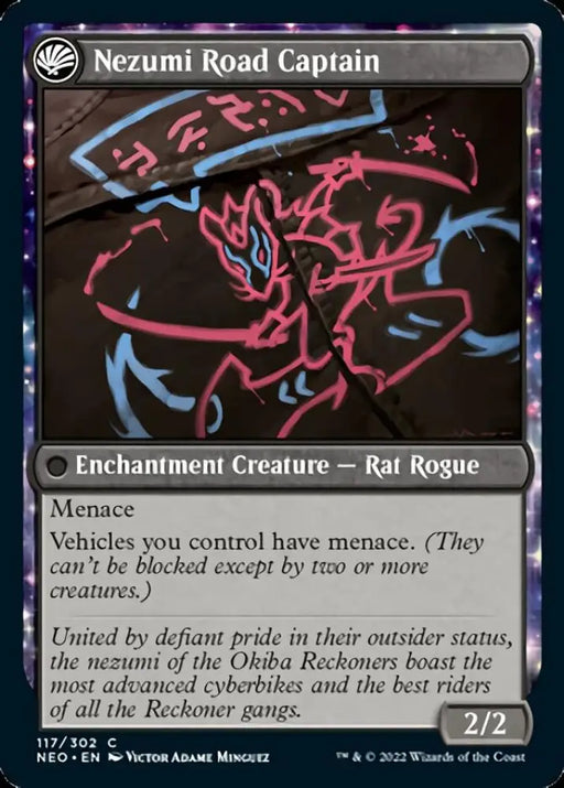 Okiba Reckoner Raid // Nezumi Road Captain [Kamigawa: Neon Dynasty] - MTG Single