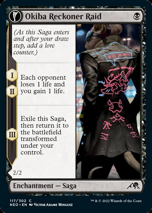 Okiba Reckoner Raid // Nezumi Road Captain [Kamigawa: Neon Dynasty] - MTG Single