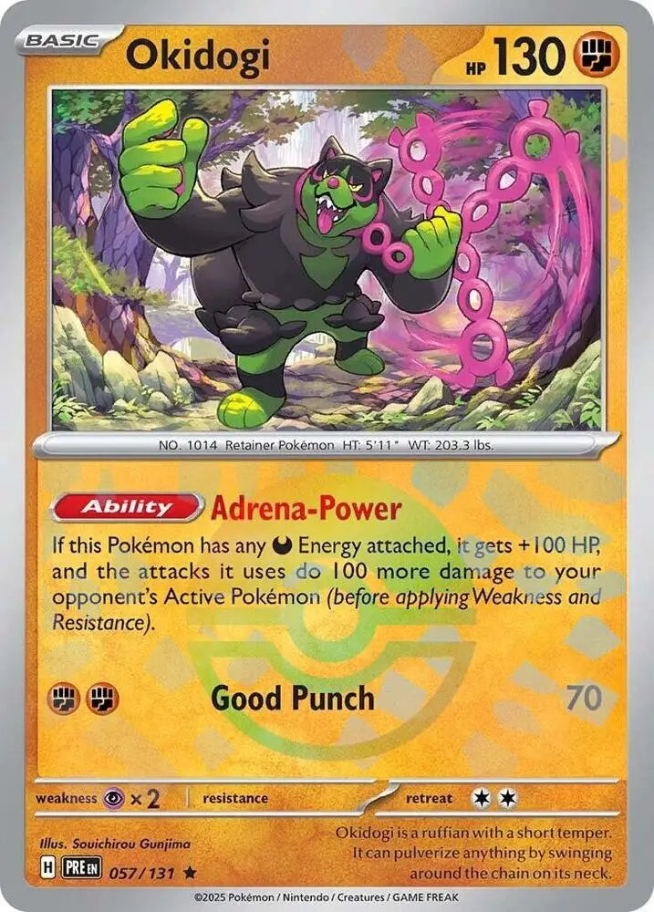 Okidogi (057/131) (Poke Ball Pattern) [Scarlet & Violet: Prismatic Evolutions] - Pokemon Single