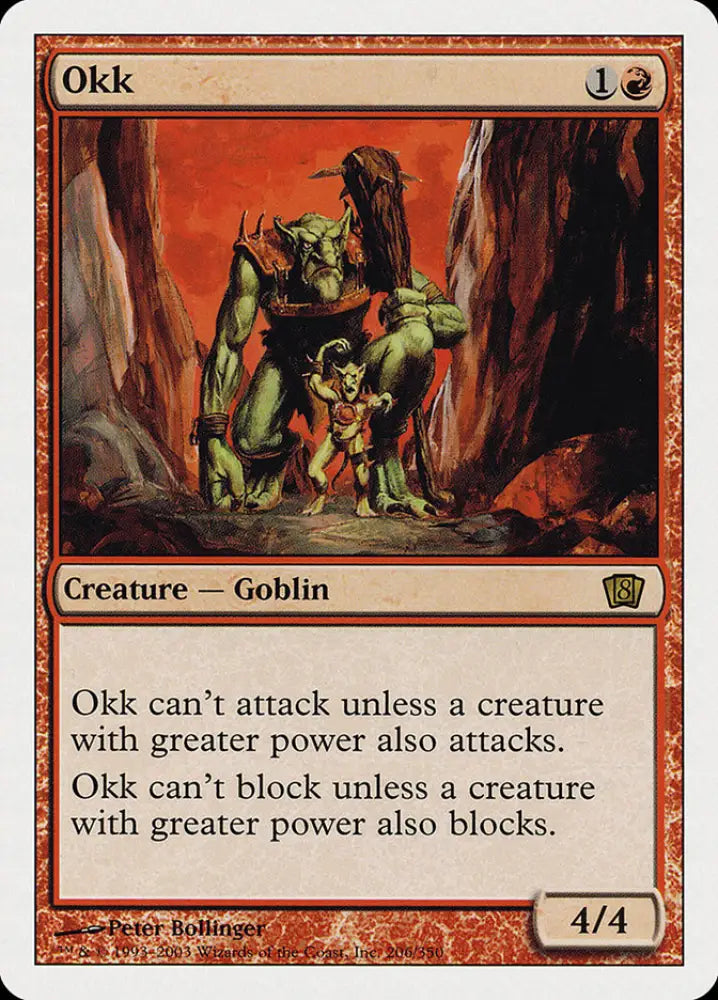 Okk (206) [Eighth Edition] - MTG Single