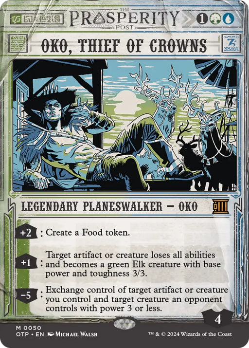 Oko Thief of Crowns [Outlaws of Thunder Junction: Breaking News] - MTG Single