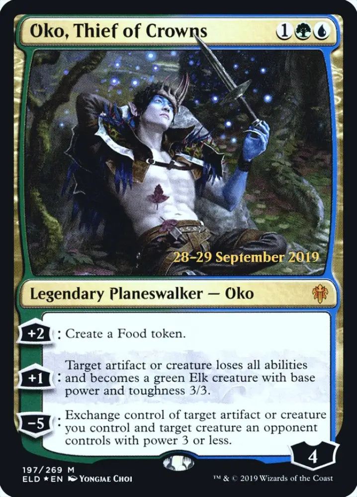 Oko Thief of Crowns [Throne of Eldraine Prerelease Promos] - MTG Single