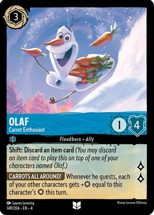 Olaf - Carrot Enthusiast (149/204) [Ursula’s Return] - Lorcana Single