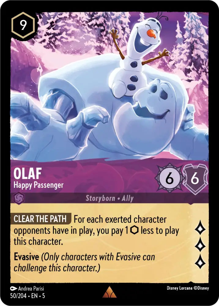 Olaf - Happy Passenger (50/204) [Shimmering Skies] - Lorcana Single
